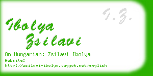 ibolya zsilavi business card
